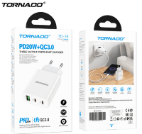 Сетевое Зарядное Устройство TORNADO TD-18 (PD20W+QC3.0)