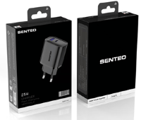 Сетевое Зарядное Устройство Senteo T-04 1USB-C+1USB-A PD25W/QC3.0 18W