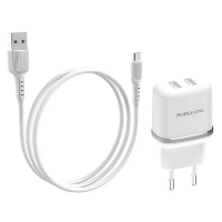 Мережевий Зарядний Пристрій Borofone BA25A 2USB Type-C
