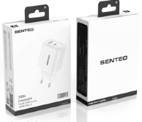 Сетевое Зарядное Устройство Senteo T-05 1USB-C+1USB-A PD30W/QC3.0 18W