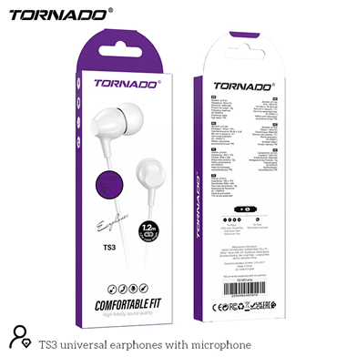 Наушники TORNADO TS3