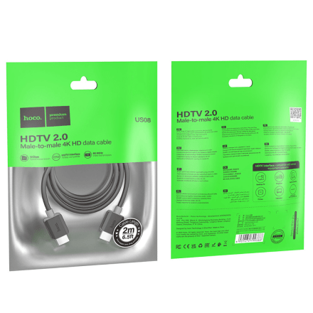 HDMI Cable Hoco US08 2.0 4K 2m