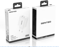 Сетевое Зарядное Устройство Senteo T-02 1USB-C+1USB-A PD20W/QC3.0 18W