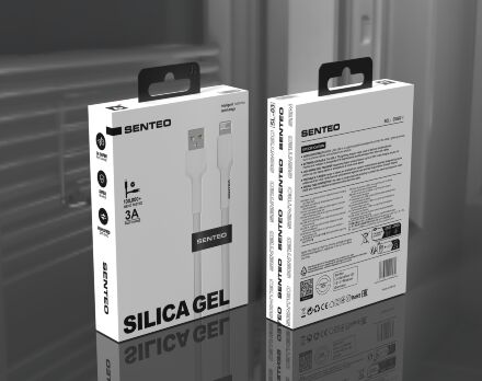 USB Cable Senteo SL-03 soft silicone USB A- Lightning 1M 3A