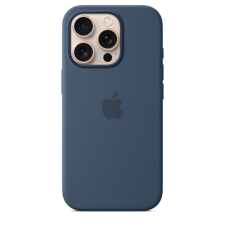 Silicone Case Original With MagSafe and Splash Apple iPhone 16 Pro with button