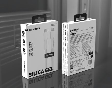 USB Cable Senteo SL-03 soft silicone USB C- Lightning 2M