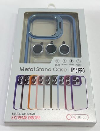 Чехол Metal Stand Case Apple Iphone 15 Pro