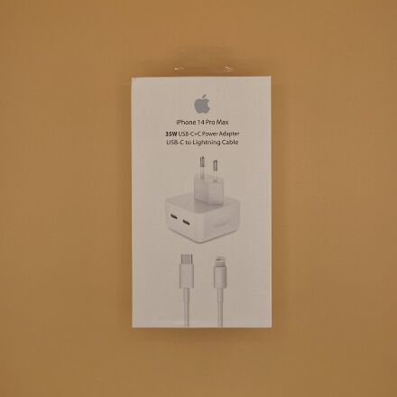 Мережевий Зарядний Пристрій Apple iPhone 14 Pro Max Power Adapter 35W Dual USB-C + Type-C