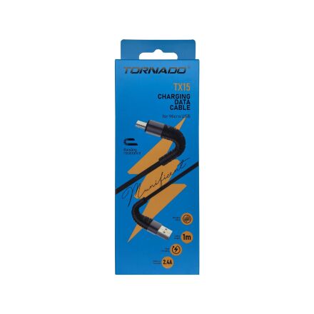 USB Cable TORNADO TX15 Тканевая Оплётка Micro