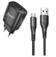 Мережевий Зарядний Пристрій Avantis A811 2USB Micro