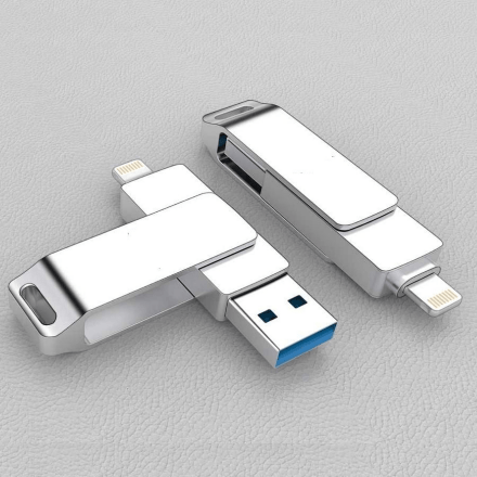 USB + Lightning  Flash Drive T&G TG008 128GB USB 3.0