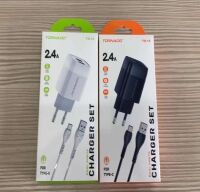 Сетевое Зарядное Устройство 2in1 TORNADO TD-16 (2USB 2.4A) Type-C