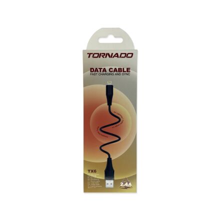 USB Cable TORNADO TX6 Lightning 2.4A/1m
