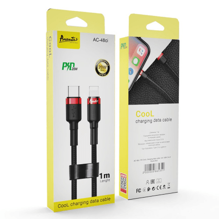 USB Cable Avantis AC-48сi PD Cool Charging Type-C to Lightning