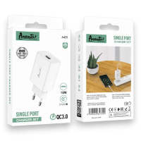 Мережевий Зарядний Пристрій Avantis A425 1USB QC 3.0 Type-C