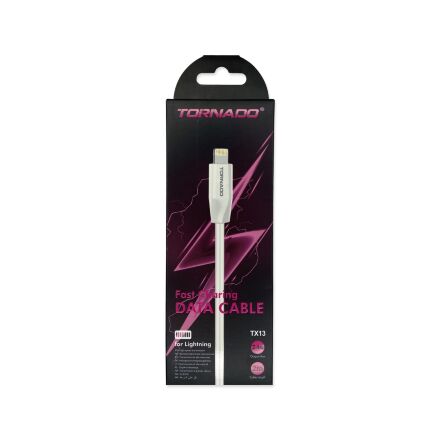 USB Cable TORNADO TX13 Lightning 2.4A/2m