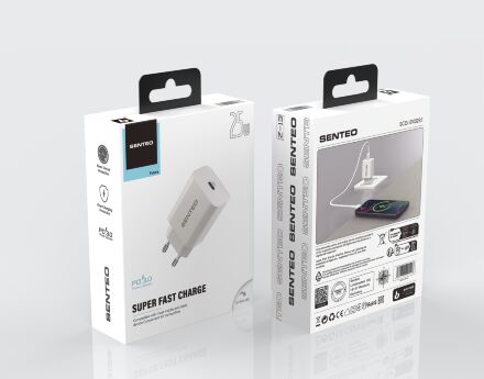 Сетевое Зарядное Устройство Senteo Z-13 USB-C PD25W charger GaN