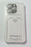 Case Clear Card Holder for Apple Iphone 14 Pro