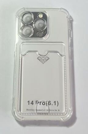 Case Clear Card Holder for Apple Iphone 14 Pro