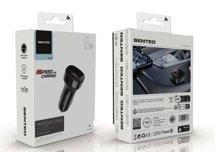 Автомобильное Зарядное Устройство Senteo Q-04 Fantom Series A36W+C65W 65W