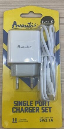 Мережевий Зарядний Пристрій Avantis A825 1USB Type-C