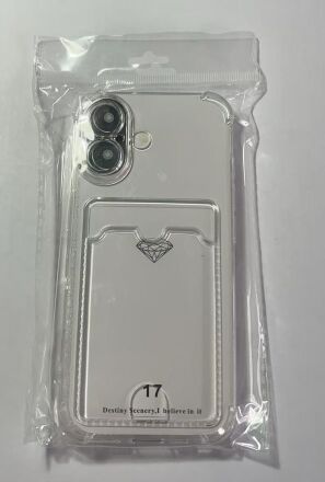 Case Clear Card Holder for Apple Iphone 17