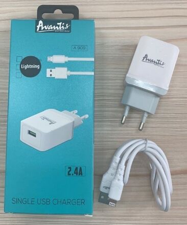 Мережевий Зарядний Пристрій Avantis A909 1USB Lightning