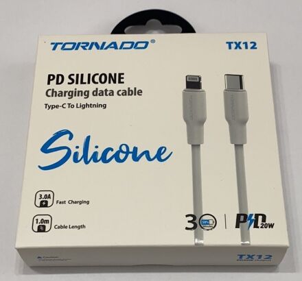 USB-L TORNADO TX12 Silicone Lighting PD20W 3A/1m
