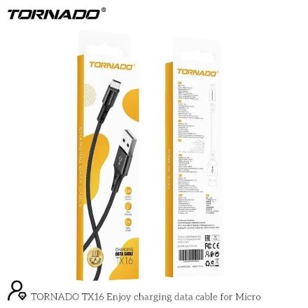 USB-m TORNADO TX16 Micro 2.4A/1m