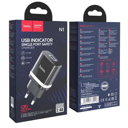 Мережевий Зарядний Пристрій Hoco N1 Ardent 1USB