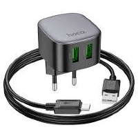 Мережевий Зарядний Пристрій Hoco CS34A Rayo 2USB QC3.0 Micro