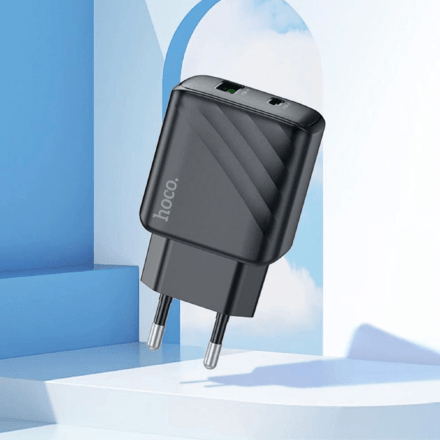 Мережевий Зарядний Пристрій HHoco CS23A Sunlight 2USB PD30w + QC3.0 Type-C to Lightning