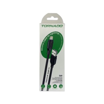 USB Cable TORNADO TX9 Silicone Lightning 2.4A/1m