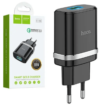 Мережевий Зарядний Пристрій Hoco C12Q QC3.0
