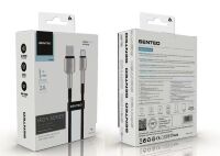 USB Cable Senteo SM-03 Iron Series braided USB-A to USB-C 3A/15W 1M