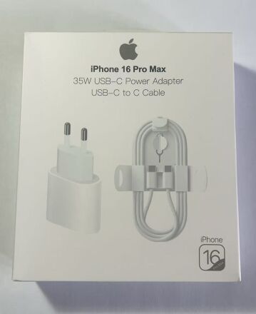Сетевое Зарядное Устройство Apple iPhone Power Adapter 35W USB-C & Cable 16 ProMax
