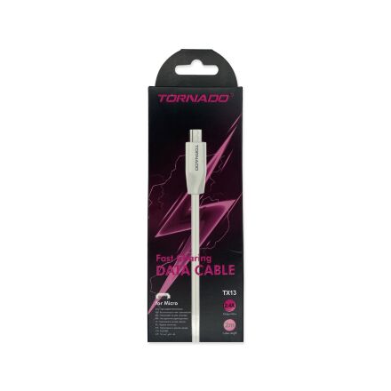 USB Cable TORNADO TX13 Micro 2.4A/2m